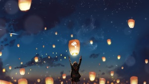 夜空许愿