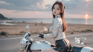 清纯机车女神