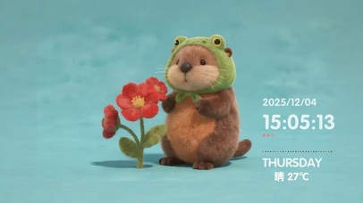 卡皮巴拉与小花