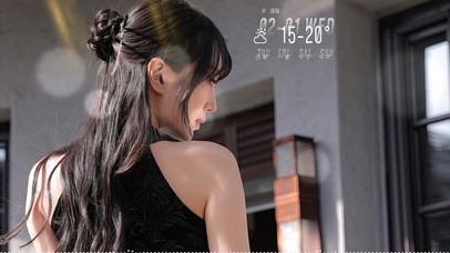 4K清纯背影美女