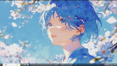 蓝樱衔光-桌面主题