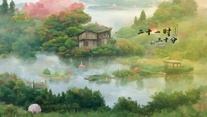 唯美治愈仙境小屋