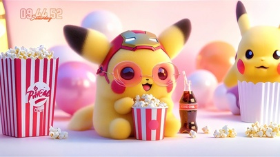 爱吃爆米花的皮卡丘