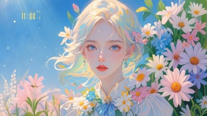 花漾壁纸|绚烂女孩