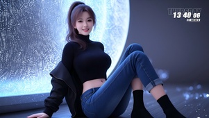 你女朋友坐在地上要你抱抱