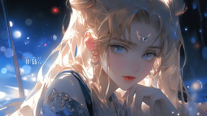 4K唯美夜晚美少女战士月野兔