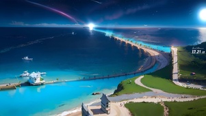 海岸全景