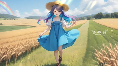 麦田里的小女孩