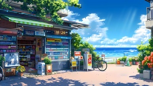 清凉海边商店
