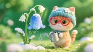 爱的浇灌小猫