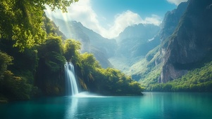 翠谷流瀑