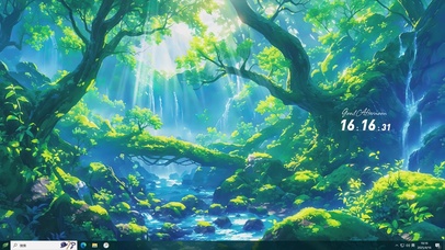 护眼AI森林壁纸-桌面主题
