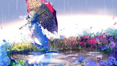 4K美少女原神-下雨了！