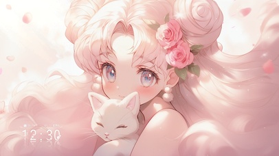 4K 美少女和她的猫