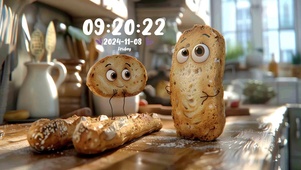 开吃了