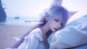 海边治愈女孩