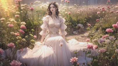 清纯连衣裙美女