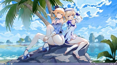 4K 原神夏日清凉海岛主题壁纸