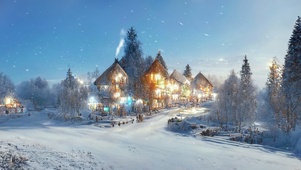 飘雪村庄