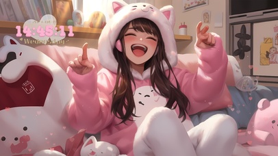 4k软萌居家少女