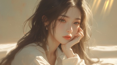 4K夏日休闲慵懒美女 午后