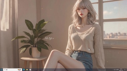 温暖毛衣女孩主题