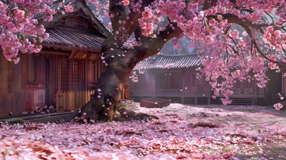 落花小院