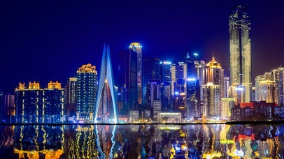山水之城夜景重庆