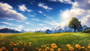 小清新护眼风景