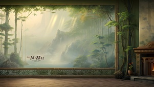 空山雨幕