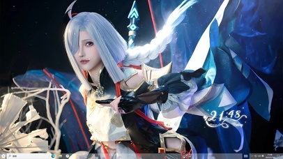 4k原神申鹤帅气美女cos