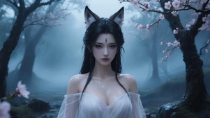 桃林烟雨
