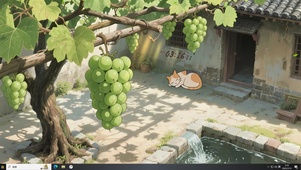 小院的葡萄架