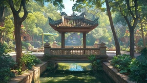 古风城市公园