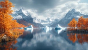 冰湖听枫