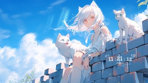 治愈少女与猫	