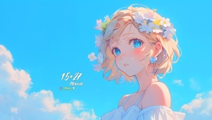 天空金发少女
