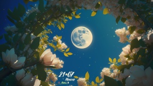 治愈护眼月光花丛