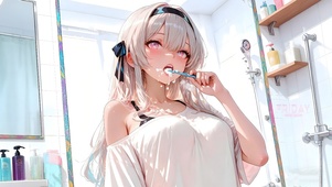 清纯起床气女孩