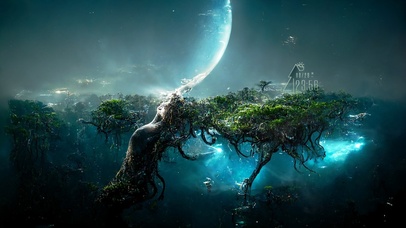 4k 唯美梦幻深海树海