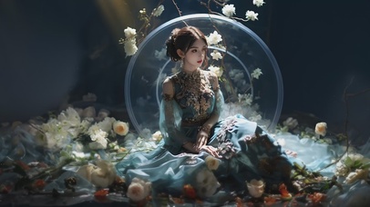 【4K】文艺，仙气少女