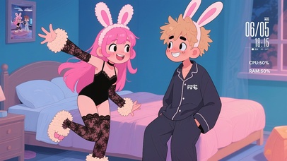 小兔与阿宅的日常