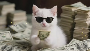 花漾小仙 抱富猫猫