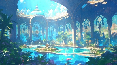 唯美治愈异域风情花园