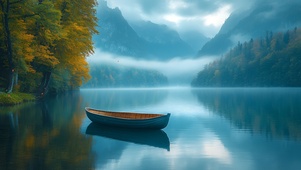 幽静湖泊