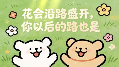 你以后的路如花般盛开