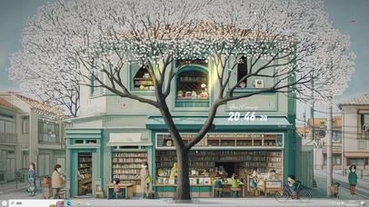 街边AI插画-桌面主题