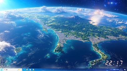 太空看地球主题