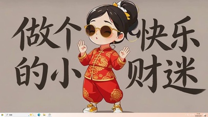 做快乐的小财迷桌面主题