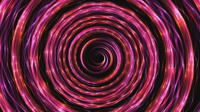 动感炫酷红色粒子线条旋转